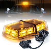 12V 60W LED Car Emergenecy Warning Flashing Lights Super Bright Amber Hazard Magnetic Beacon Lights Traffic Safety Alarm Sign
