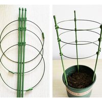 45cm garden plant Bracket holder flower Climbing Vine Rack Potted Support Frame Coated Steel Vegetables greenhouse Trellis a1
