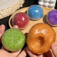 Colorful Vacuum Shapeable Noise Squishy Fidget Ball Stress Relief Squeeze Toy for Anxiety Relief Calming Sensory Plaything