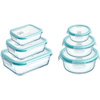 High Borosilicate Glass Lunch Box Microwave Heating Sealed Bento Boxes Refrigerator Freezer Box Fresh-keeping Soup Bowls