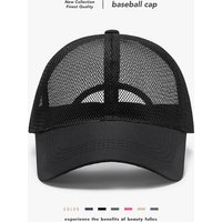 1pc Summer Full Mesh Baseball Caps for Men Women,Quick Dry Cooling Outdoor Sun Protection Hiking Golf Running Adjustable Hats