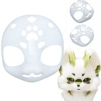 Kawaii 3D Cosplay Kigurumi Base Beast Skull Mask DIY Plastic Fursuit Head Base Animal Fursuit Mask Costume Prop