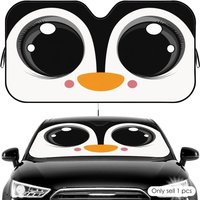 Cute Animals Eye Sun Visor Car Windshield Sun Shade UV Protection Heat Insulation Cover Universal Sun Protector