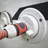 RV water tank adapter, a simple and convenient water filling device, equipped with a quick hose connector and O-ring seal