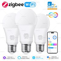 EWelink Zigbee WiFi Smart LED Bulb Lamps 15W 18W E27 Light Bulb RGB+CW+WW Dimmable Works With Alexa Google Home Yandex Alice