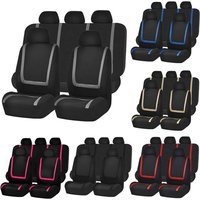 9PCS Universal Full Car Seat Cover Full Set Linings Car Upholstery Automotive Linen Cover Car Chairs Cover Seat Protector