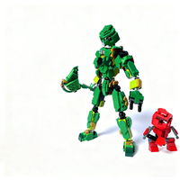 523PCS MOC Medieval Castle Green Bionicle Lewa Creator Dragon Alt Build Model Display DIY Creative Building Blocks Decor Gift