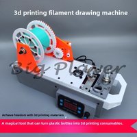 Recycled 3D Printing Consumables Maker - Simple Plastic Extruder Wire Drawing Machine for Coke Bottles