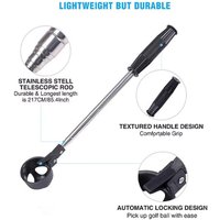 High Quality Retractable Golf Ball Picker Portable Tools 8 Sections Stainless Steel Golf Ball Picker Water Tool