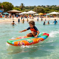 Blow Up Surf Board 2 Pieces Pool Toy Surfing Board For Pool Beach Backyard Outdoor Water Party Decoration Game