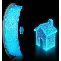 Glow in The Dark PLA 3D Printer Filament 1.75mm 3D Printing Filament 250g Dimensional Accuracy +/- 0.03mm Blue Starry Sky