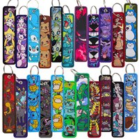1pcs Pokémon Anime Elf Monsters Keychain for Cars Backpack Key Holders Embroidery Keyrings Key Tag Jet Tag Accessories Gifts