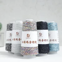 Multicolor Knitting Yarn Threads DIY Needlework Hand Crochet Wool Yarns Fabric Yarn Macrame Yarn Stitching ThreadsFree Shipping
