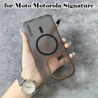 For MagSafe Magnetic Matte Hard Case for Moto Motorola Signature Edge 70 Ultra 60 S 50 40 Pro Fusion Neo Wireless Charging Cover