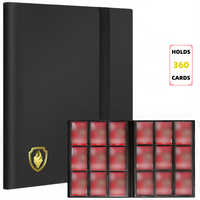 Trading Card Binder, 9 Pockets Card Album Folder, 360 Side Loading Pocket Binder for Yugioh, Sport and Other TCG