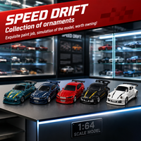 Desktop Mini Racing Rc Car 1:64 Scale 2.4Ghz Remote Control Drift Vehicles 4WD Racing Model Suitable for Boys and Childrens Toys