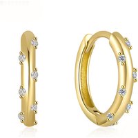 Wholesale New Fashion Geometric Hoop Earrings Gold Color Tiny Cartilage Piercing Small Huggie Earring Jewelry Accessories