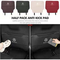 Leather Car Anti-dirty Seat Back Protective Mat Anti Kick Pad For Mercedes Benz CLK GLC W212 C200 C300 W203 W204 W205 W169 W176