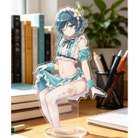 Venti Barbatos Anime Figure Yuan Shen Toy Figures Woman Cartoon Cosplay Creative Art Action Stand Model Doll Toys Acrylic Gifts