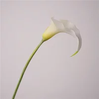 5Pcs Latex Calla Lily Real Touch Artificial Flowers Wedding Decor Bridal Bouquet Party Table Floral Arrangement Home Decorations image 3