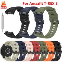Official Straps For Amazfit T-REX 3 Smart Watch Original Sport Silicone Bracelet Replacement correa amazfit t rex3 Accessories