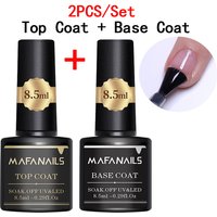 1/2pcs Nail Base Coat&Top Coat Gel Polish Sets 8.5ml Semi-permanent Nail Varnish Rubber Top Coat Base Coat Manicure Function Gel