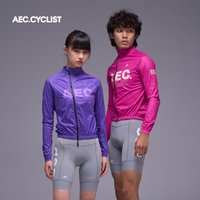 AEC.CYCLIST Męska i Damska Kurtka Rowerowa Gruba Wiatroodporna Koszulka Rowerowa Zamek YKK Jesienno-Zimowa Ciepła Odzież MTB Płaszcze na Rower Szosowy