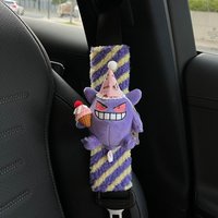 Pokemon Car Shoulder Pad Condom Anime Cartoon Kawayi Gengar Car Interior Decoration Safety Protective Cover Holiday Gifts