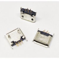 10-20Pcs 5pin MICRO Mini USB Female USB Charger Charging Jack 180 Degrees 5P Dock Port Direct Plug-in Connector