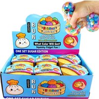 Dumplings with Steamer Bun Squeezable Toys Set Soft Stress Relief Crystal Squishy Fidget Sensory Toy Party Favors Gift