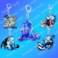 Adorable Cartoon Cookie Anime Shadow Milk Acrylic Keychains Ring for Accessories Bag Pendant Key Chain Jewelry Fan Love Gifts