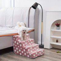 Pets Star Steps Foam Dogs Secure Stairs 3/4 Ramps Non-Slip Pets Steps for Protect Older Dogs Pets with Joint Pain Sofa Bed Ladde