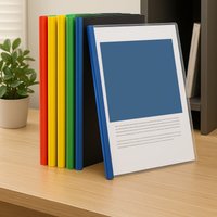 Set of 15 Binder Rods Without Perforations - A4 Size Rods Ideal for Sorting Office Documents