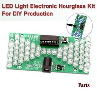 5V Electronic Hourglass DIY Kit Funny Electric Production Kits Precise With LED Lamps Double Layer PCB Board 84*40mm