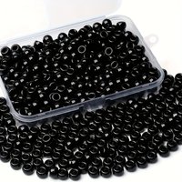 500PCS 9mm black small horse beads in bulk, suitable for bracelets, jewelry, pendants, crafts, accessories, jewelry making