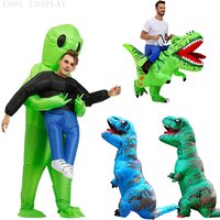 Adult T-Rex Dinosaur Inflatable Costumes Halloween Full Body Dinosaur Cosplay Outfits Funny Party Props Stage Performance Wear