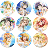 58mm Anime Lovelive Kousaka Honoka Minami Kotori Nishikino Maki Hoshizora Rin Cosplay COSTUME Badge Pin SPTE Tinplate Brooch