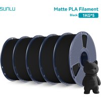 SUNLU 5KG PLA mat Filament d'imprimante 3D 1.75mm 1 KG/rouleau Texture givrée soigneusement plaie pour Filaments d'impression 3D FDM livraison rapide