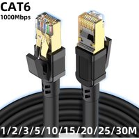 Ethernet cable 1/2/3/5/10/20M 30M High Speed Cat 6 Ethernet Cable Flat Cat6 Lan RJ45 Shielded Network Patch Gigabit envio gratis