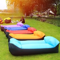 Outdoor Portable Inflatable Sofa Inflatable Outdoor Air Sun Inflatable Lounger Blow Up Chair Bag Banana Camping Air Bed Beanbag