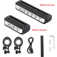 AliExpress NONE Front LED Light For Xiaomi Ninebot Electric Scooter 2000mAh 4000mAh Waterproof Flashlight USB Charging Bicycle Cycling Lamp