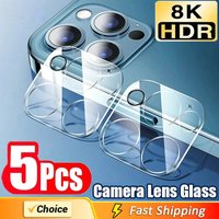 5Pcs Camera Lens Protector Glass For iPhone 17 16 15 14 Pro Max 13 12 11 Pro Max Yij Plus Full Cover Protective Glass For Camera