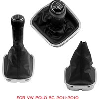 5/6 Speed Car Gear Shift Knob Lever Stick Gaiter Boot For Volkswagen VW POLO 6C 2011 2012 2013 2014 2015 2016 2017 2018 2019