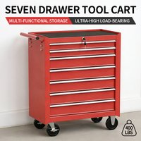 Tool Cabinet 7Drawer Lockable Metal Steel Cabinet for Garage Ball Bearing Slides Large Capacity Tool Cart 서랍장