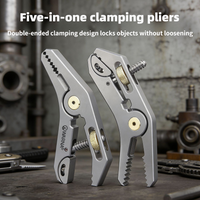 WARNA 5 in 1 Clamping Pliers EDC Locking Grip K-sheath Quick Extraction Multi-functional Portable Outdoor Tools Clip Vice Pincer