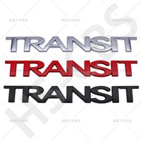 3D Metal TRANSIT Letter Emblem Logo Badge Car Fender Door Decal Rear Trunk Stickers Transit Logo Emblem Car Styling Accessories