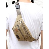 AliExpress Men's Waist Bag Fashion Casual Large Capacity Phone Wallet Sports Tourism Cycling Multipurpose Male's Portable Shoulder Bags
