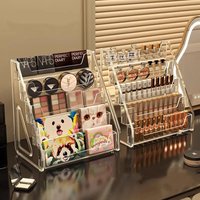 Acrylic Display Riser Stand Shelf Clear Perfume Holder Desktop Organizer for Figures Toys - Desktop Decoration Showcase