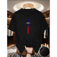 New Men‘s Quick-Dry Round Neck Running T-shirt Spring/Summer Thin Top OSS print Quick Dry Short Sleeve Breathable Fitness Sports