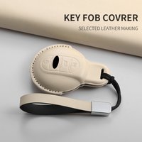 Leather Car Remote Key Cover Accessories For BMW MINI Cooper JCW Countryman Aceman F55 F56 F57 F54 F60 Auto Key Protector Shell